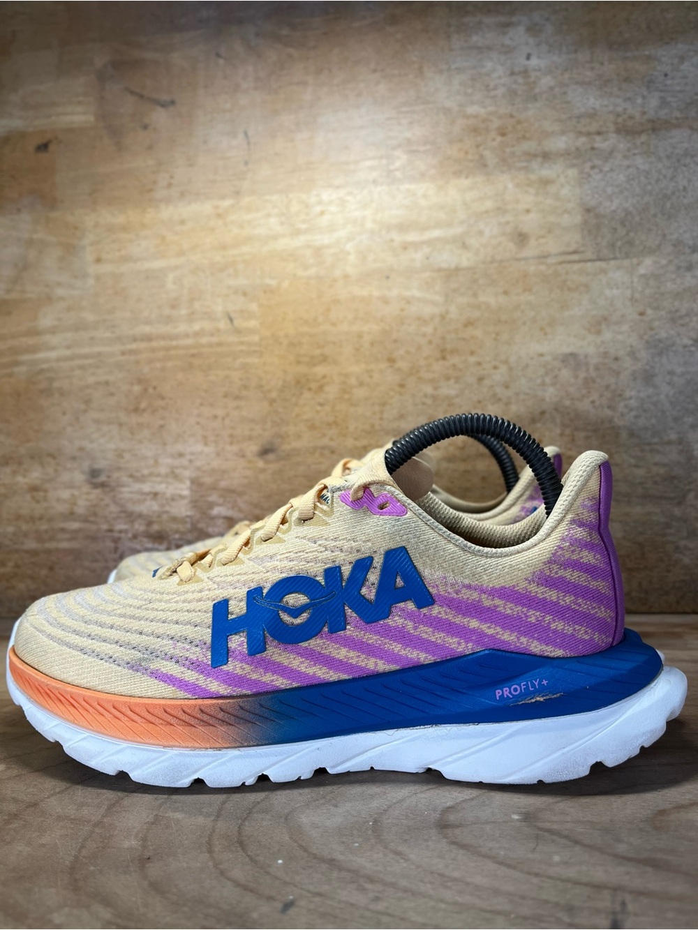 Hoka One One Mach 5 Womens Size 7 Running Shoes Sneakers Impala Cyclamen - Picture 4 of 12